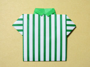 シャツ型ポチ袋の折り紙