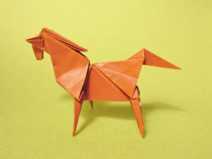 折り紙作品：馬 (創作者 前川淳) 