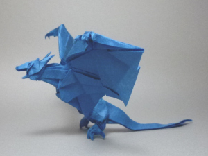 折り紙作品:フロストドラゴン (創作者 ケイド・チャン)
