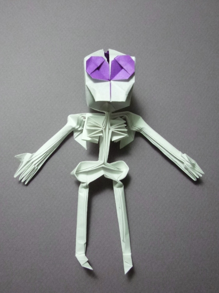 ガイコツくん2号・改の折り紙