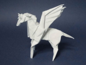 折り紙作品：ペガサス (創作者 川畑文昭) 